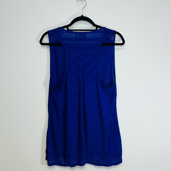 Athleta Racerback Sheer Striped Tank Top Athletic Athleisure Active Wear Purple - Picture 10 of 12